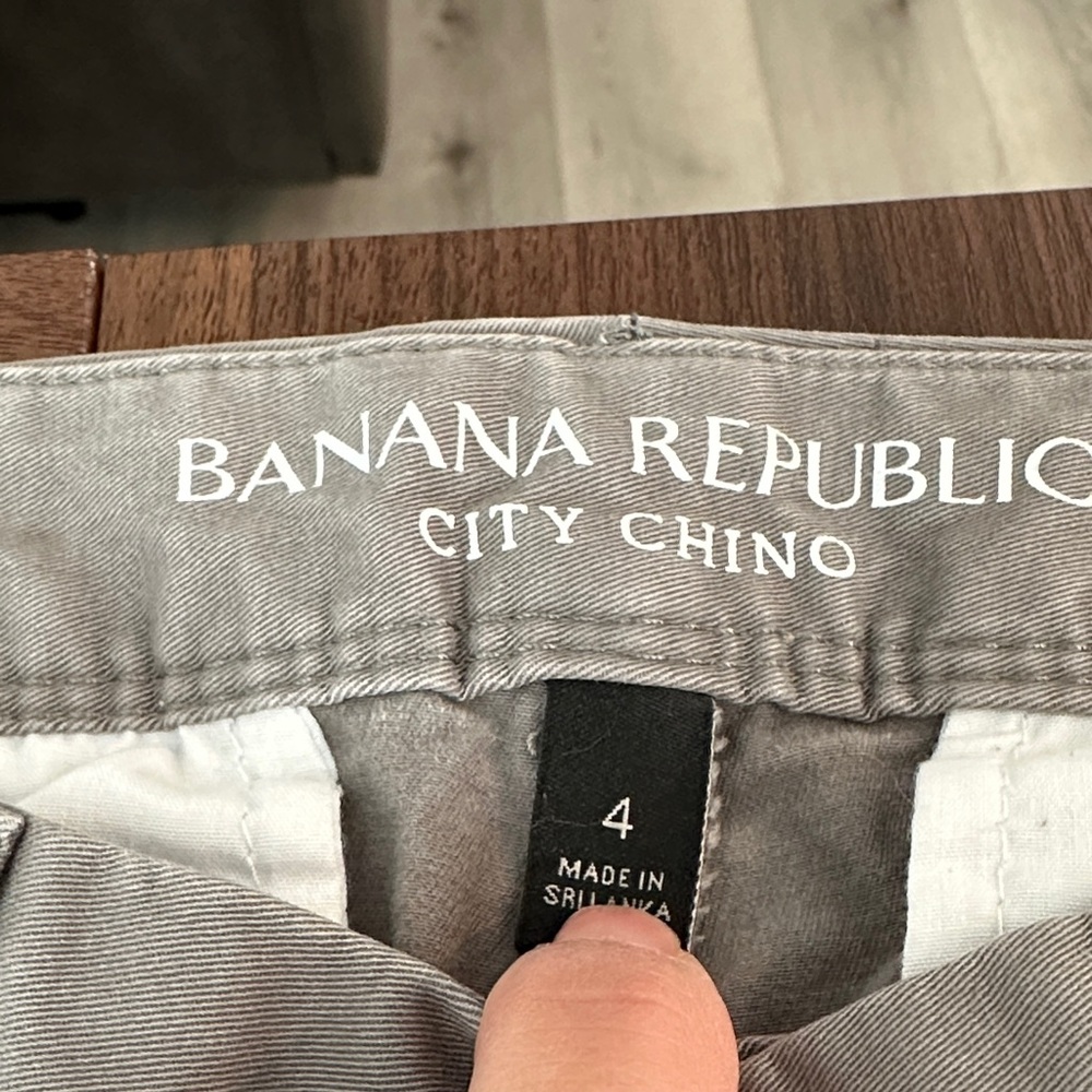 Banana Republic Light Gray City Chino
